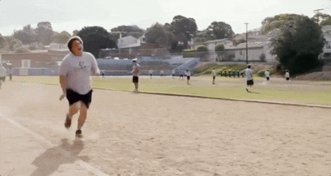 man running exhausted gif